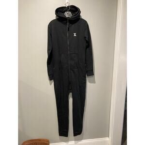 OnePiece Norwegian Original Jumpsuit Hood Long Sleeve Pockets Zip Black XS NWOT